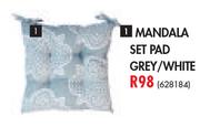 Mandala Set Pad Grey/White