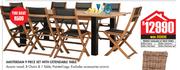 Amsterdam 9 Piece Set With Extendable Table