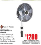 Russell Hobbs Pedestal Fan & Remote