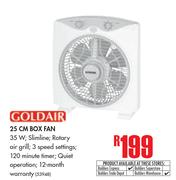 Goldair 25cm Box Fan
