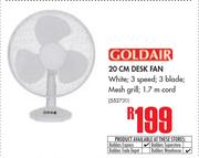 Goldair 20 cm Desk Fan