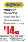 Hozelock Waterstop Connector-Each