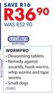 Marltons Wormpro For Small Dogs