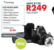 Kaufmann 700 Lumen LED Headlamp