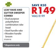 Lasher Leaf Rake And Gutter Sweeper Combo