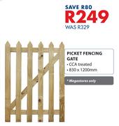 Picket Fencing Gate 830 x 1200mm