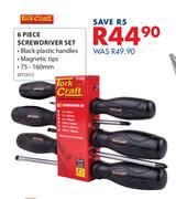 Tork Craft 6 Piece Screwdriver Set KT2551