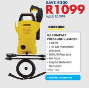 Karcher 1400W K2 Compact Pressure Cleanser Including Accessories 1.602-116.0