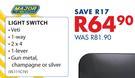 Major Tech Light Switch VL111C1V