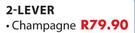 Legrand Light Switch 2-Lever Champagne 
