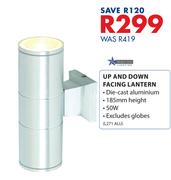 Bright Star Up And Down 50W Facing Lantern L271 ALU