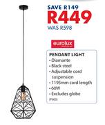 Eurolux 60W Pendant Light P600