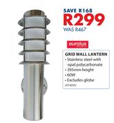 Eurolux 60W Grid Wall Lantern O143SS