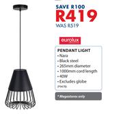 Eurolux 40W Pendant Light P947B