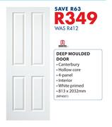 Doortech Deep Moulded Door 813 x 2032mm MP4001