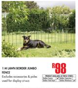 1M Lawn Border Jumbo Fence