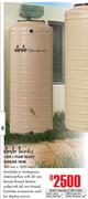 JoJo Tanks 1000L Pump Ready Slimline Tank-760mm x 1850mm