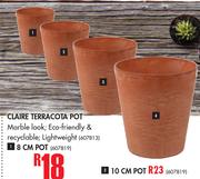 Claire Terra Cota 12cm Pot 
