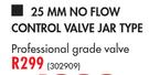 Hunter 25mm No Flow Control Valve Jar Type