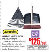 Addis Rake/Gutter Sweep Dustpan Combo