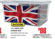 Addis 15Ltr Union Jack Storage Box