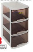 Addis 3 Drawer Slimline Storage Unit