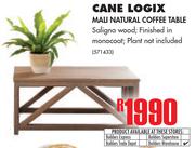 Cane Logix Mau Natural Coffee Table