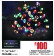 Solar Flair 50 Fairy Lights Coloured