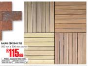 Balau Decking Tile 500x500mm-Each
