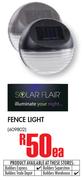 Solar Flair Fence Light