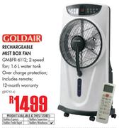 Goldair Rechargeable Mist Box Fan