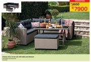 Greece Relax Corner Set With Table And Ottoman