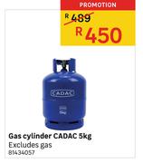 Cadac 5Kg Gas Cylinder Excludes Gas
