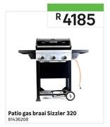 Sizzler 320 Patio Gas Braai 