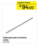 Telescopic Pole 2 Sections 1.20m