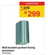 Wall Bracket Up Down Facing Aluminium