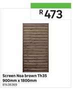 Screen Noa Brown TH35-900mm x 1800mm