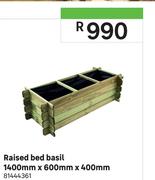 Raised Bed Basil-1400mm x 600mm x 400mm