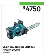 Makita Chain Saw Cordless Lith-Ion 300mm