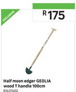 Half Moon Edger Geolia Wood T Handle 100cm