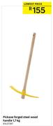 1.7Kg Pickaxe Forged Steel Wood Handle