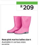 Rose Pink Marina Ladies Size 4