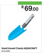 Hand Trowel Classic Aqua Craft