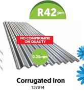 Corrugated Iron 0.35mm-Per m