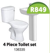 4 Piece Toilet Set