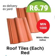 Roof Tiles (Each) Red
