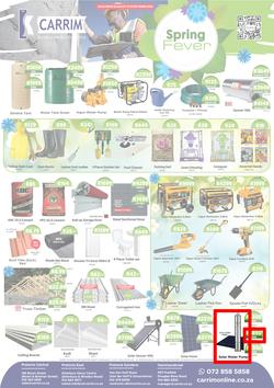 K Carrim Builders Mecca : Spring Fever (19 August - 19 September 2022), page 1