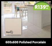 Polished Porcelain 600 x 600-Per Sqm