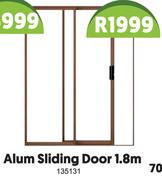 Alum Sliding Door 1.8m
