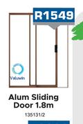 Valuwin Alum Sliding Door 1.8m